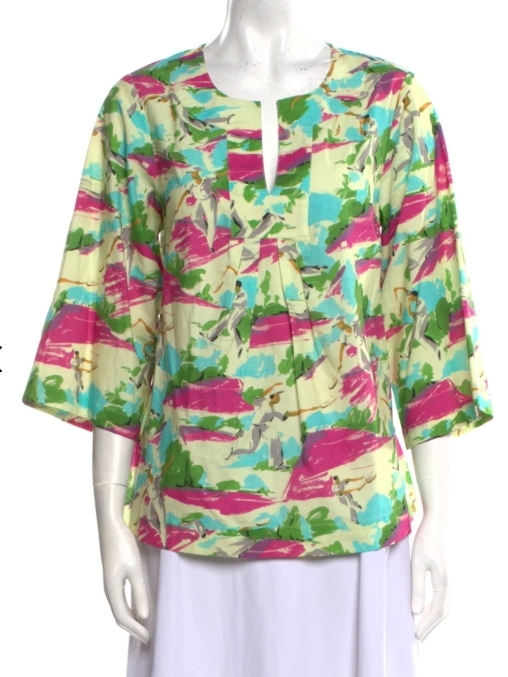 Frances Valentine Tennis Tunic Top Small Grandmillennial Preppy Dopamine Dressin